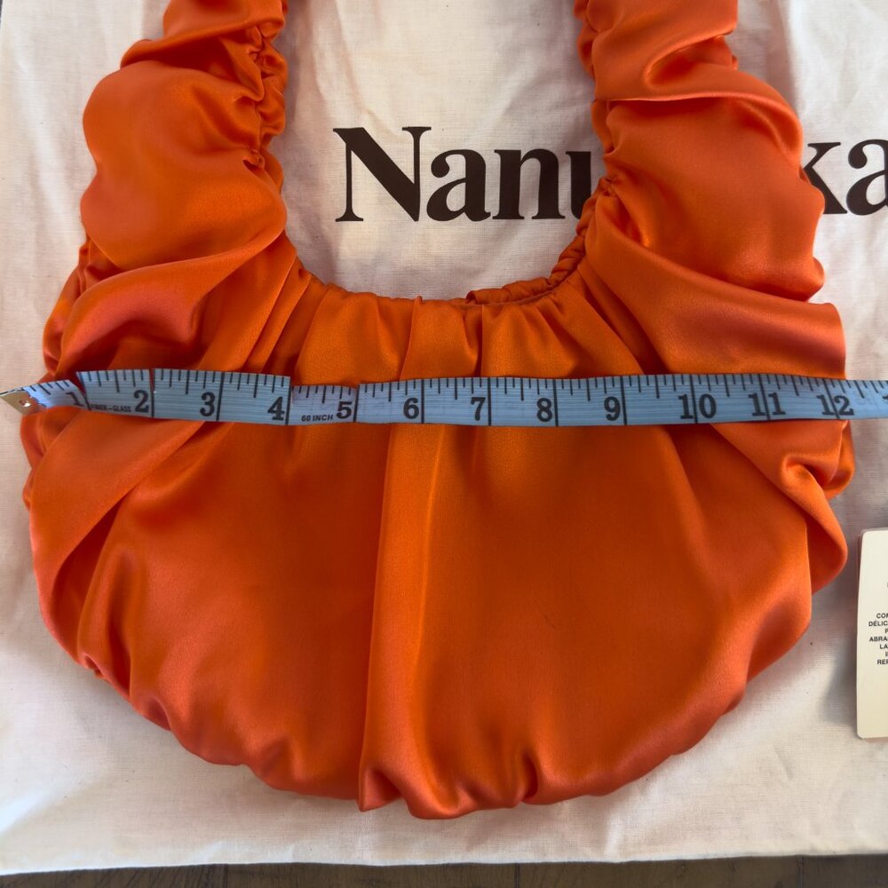 Nanushka Blood Orange Baguette Bag